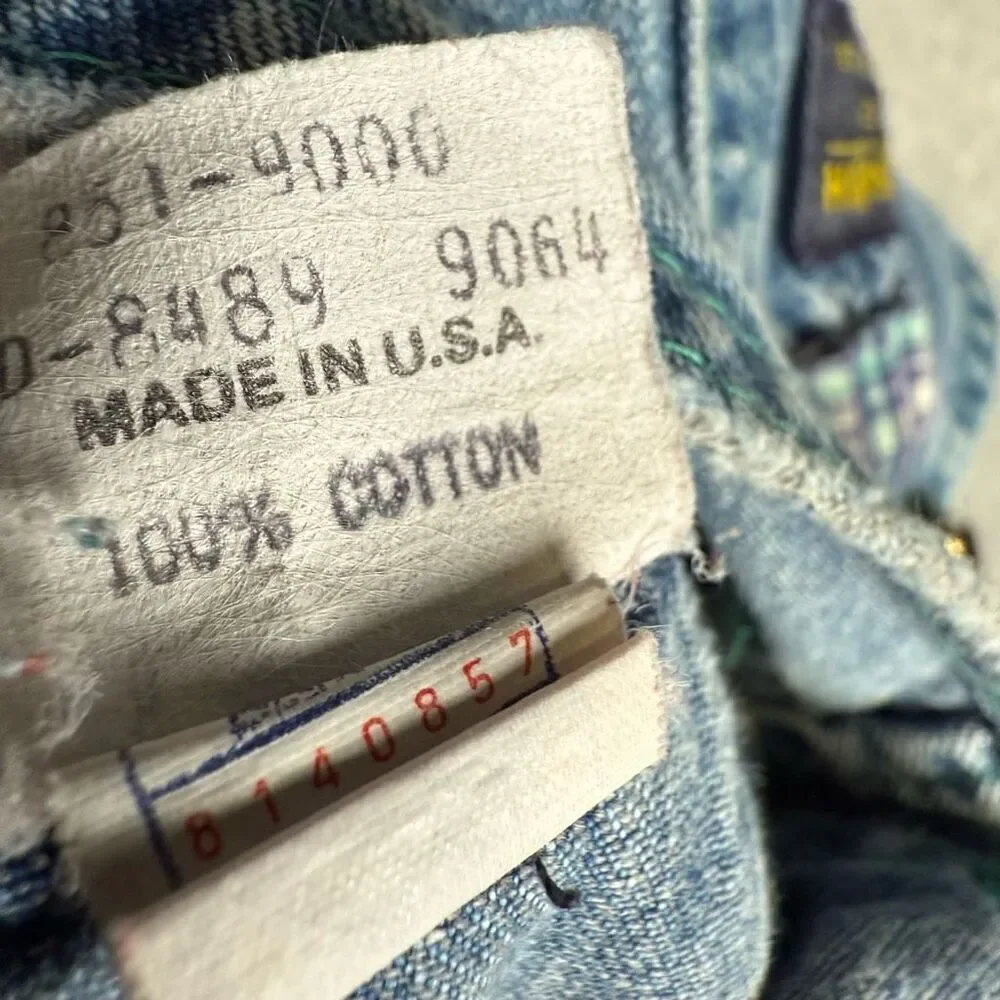 VTG OshKosh B'Gosh Blue Overalls USA Size 3T Unisex Great Circle Route Patch